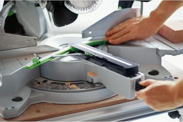 Поперечна пила Festool KS 120 REB KAPEX (з пиляльним диском WOOD UNIVERSAL, кутовим затискачем, затискачем для заготовки, шестигранним ключем)