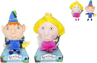 Маленьке королівство Бена і Холлі - плюшеві іграшки Ben & Holly супер м'якої якості (25 см, упаковка Ben & Holly)