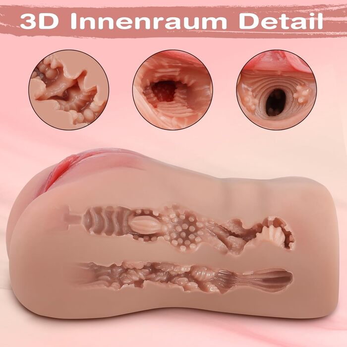 Реалістичний мастурбатор Секс іграшки для чоловіків соло, Кишенькова кицька Мастурбація чоловіка Силіконові кишенькові мастурбатори Секс іграшки Мінет Реалістичний Великий з 3D Вагіною Анус Кицька Іграшка