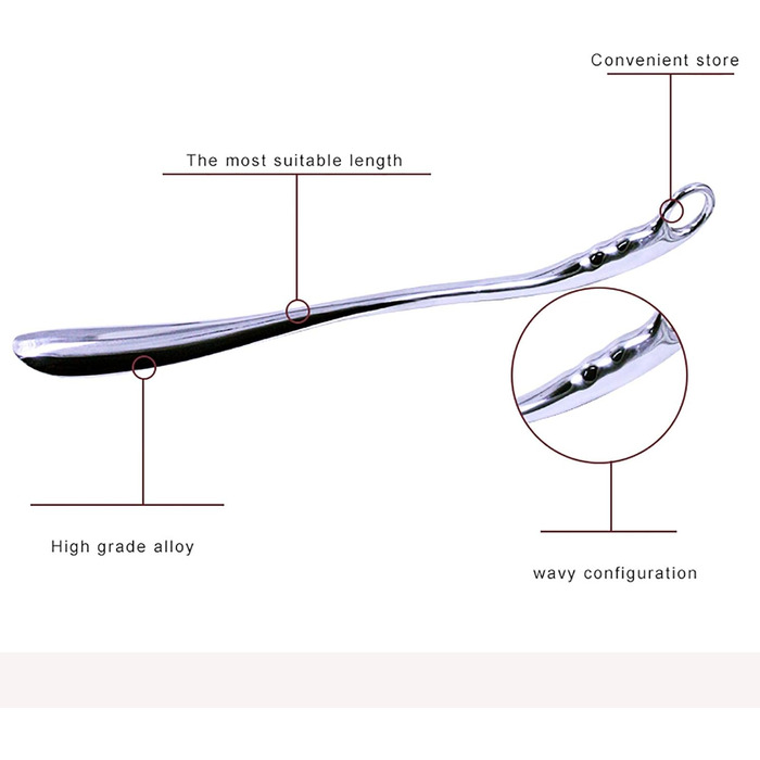 Ріжок для взуття з довгою ручкою, ріжок для взуття, ріг для взуття з титановим сплавом, зручний підйомник взуття, підходить для всіх видів взуття Parent