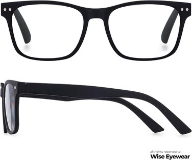 Окуляри для читання Wise Eyewear 2 Pack Bulk Multi Focus 3 Power - No Line Pack 2 Pack Black 2.0 x