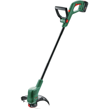 Для дому та саду 06008C1A03 Тример для трави Bosch EasyGrassCut 18V-230 ( акумулятор 2,0 Агод, система 18 Вольт, діаметр ріжучого кола 23 см, в коробці) Класичний зелений