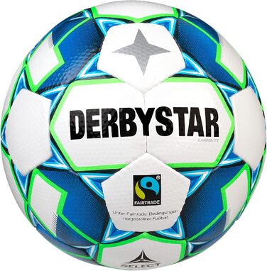 Футбольний м'яч Derbystar БІЛИЙ СИНІЙ ЗЕЛЕНИЙ 5