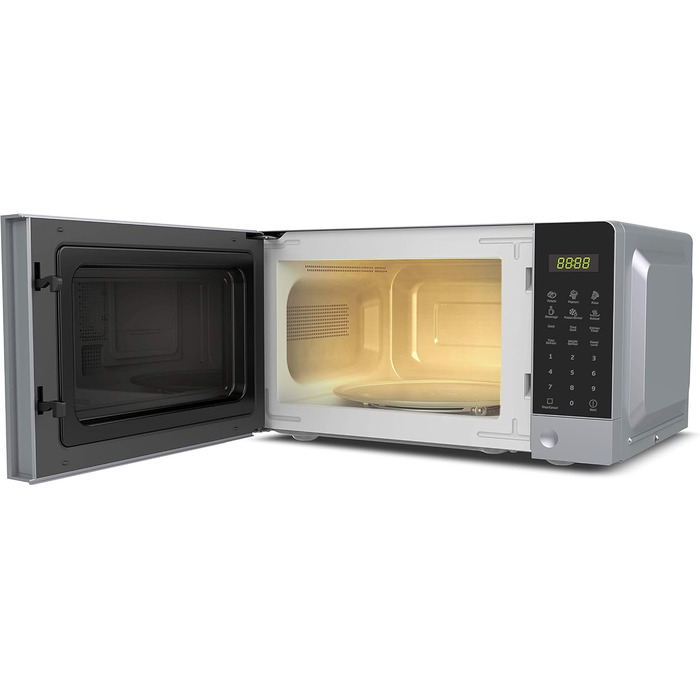 Мікрохвильова піч Beko Moc201103S, 20 л, цифрова, сріблястого кольору 45,2 x 32,5 x 26,2 см