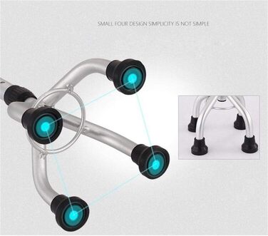 Легка, нековзна палиця для ходьби на 4 ніжки для літніх людей, телескопічна, стійка, нековзна, коричнева, регульована по висоті милиця на 4 ніжки, палиці для ходьби для літніх чоловіків, жінок, інвалідів