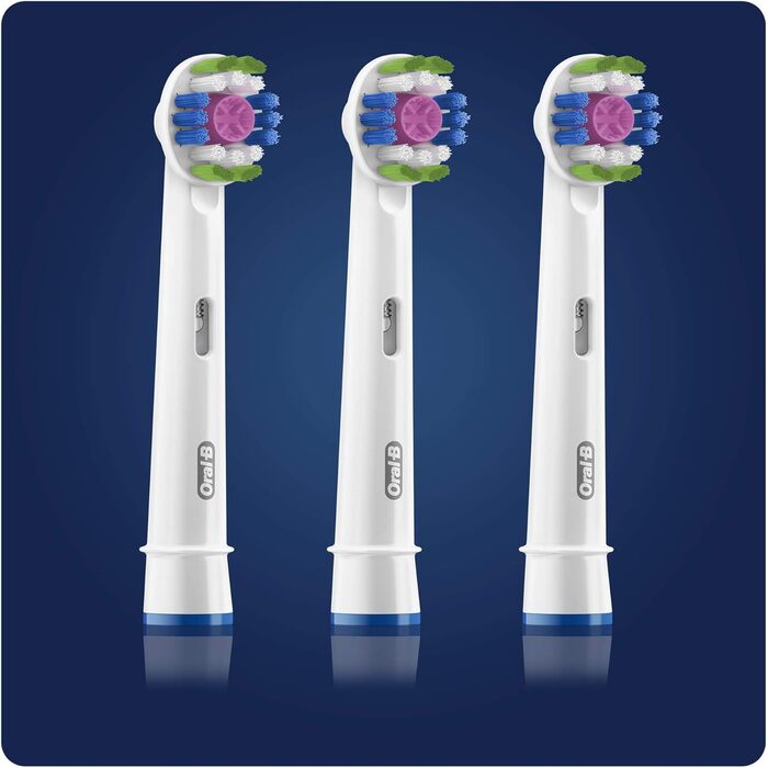 Щітки для електричних зубних щіток Oral-B 4210201325123 EB18RB-3 3D White CleanMaximizer, білі, 3 шт. и