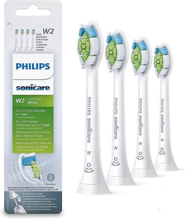 Насадки для щітки Philips Sonicare, білі, 4 шт. и білі, 4 шт. и (1 упаковка)