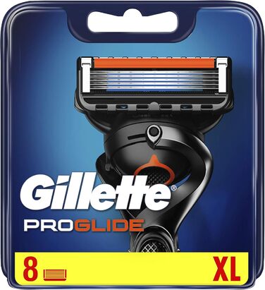 Леза для бритви Gillette Fusion5 ProGlide для чоловіків, 8 змінних лез з технологією FlexBall, що реагують на контури