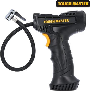 Акумуляторний компресор автомобільних шин, повітряний компресор TOUGH MASTER 150 PSI, портативний ручний насос з акумуляторним насосом USB з 3 форсунками плюс сумка для перенесення для автомобілів, мотоциклів, фургонів, позашляховиків