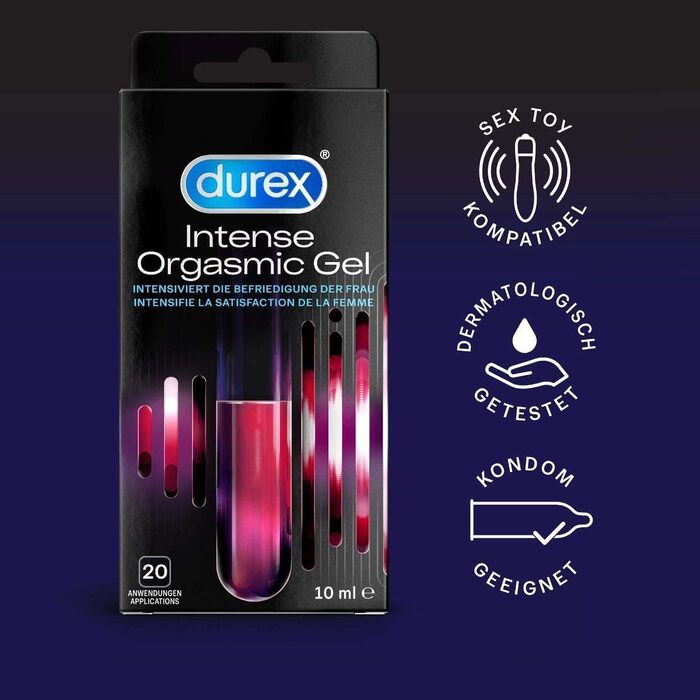 Гель для стимуляції жінок для більш інтенсивних оргазмів Durex Intense Orgasmic Gel 4 шт. 10мл