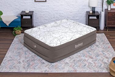 Надувний ліжко Cushify Top від Bestway TriTech з вбудованим електричним насосом Double XL/Mid 203 x 152 x 46 см