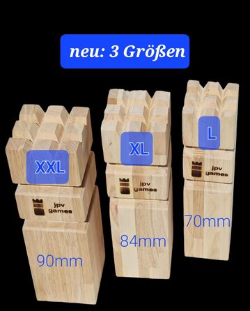 Ігри Kubb Spiel Gummibaum Vergleichstest-Sieger Deutsche Kubb Bund-Gre (DKubbB) XL - 7,8 кг