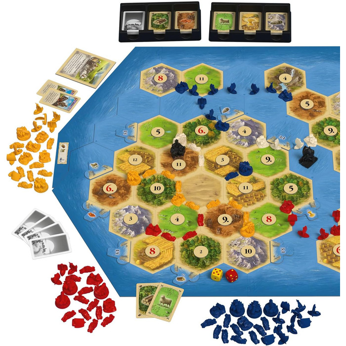 Моряки, розширення для CATAN - The Game, настільна гра для 3-4 гравців віком від 10 років, сімейна гра, грається тільки з базовою грою, Поселенці Катану CATAN Моряки, 682705 CATAN -