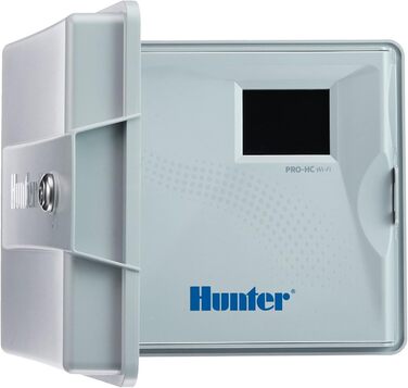 Контролер Hunter PHC1201, комп'ютер поливу на 12 станцій, білий, 23.00 x 25.00 x 10.00 см PHC-12 станцій