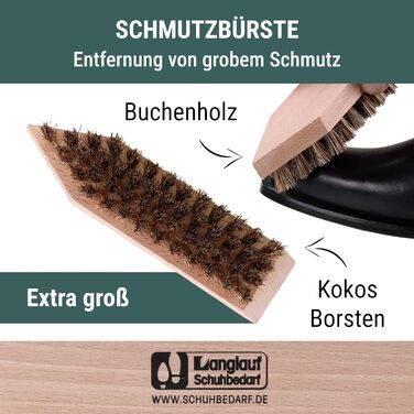 Набір для чищення взуття Langlauf Schuhbedarf  9 шт. в комплекті для замші та шкіри