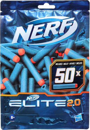 Дротиків - 50 дротиків Nerf Elite 2.0 - сумісні з усіма бластерами Nerf, які використовують дротики Elite, 2.0 50