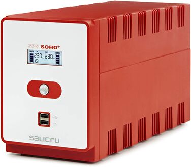 ДБЖ SALICRU SPS 1200 SOHO (лінійний інтерактивний ДБЖ 500 ВА - 2200 ВА з подвійним зарядним пристроєм USB) (2200 ВА)