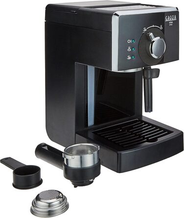 Ручна еспресо-машина Gaggia RI8433/11 Viva Style, для меленої кави та стручків, 15 бар, 1 л, 1025 Вт, кавоварка Black Style