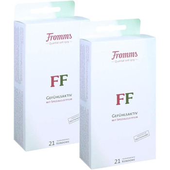 Презервативи Fromms FF Genuine - 42 шт. и - Стандартний розмір презерватива прозорий - подвійна упаковка коробка 2 шт. 2ука 2ука (в упаковці 2 шт. и)