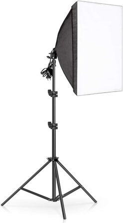 Набір фотостудії Softbox, набір фотостудії Abeatstudio 25 Вт LED Softbox, фотосвітло 50x70 см з лампочкою та штативом 5500K, фотолампа для портретної зйомки, потокової передачі ігор, відеозйомки