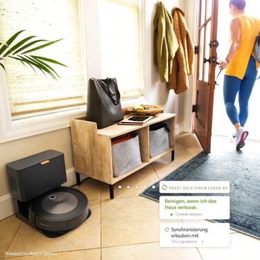 Вакуумний робот iRobot Roomba j7 із підтримкою Wi-Fi і автоматичною вакуумною станцією, картографуванням і двома гумовими щітками для всіх поверхів - Виявлення та уникнення об&39єктів - Навчання та картографування