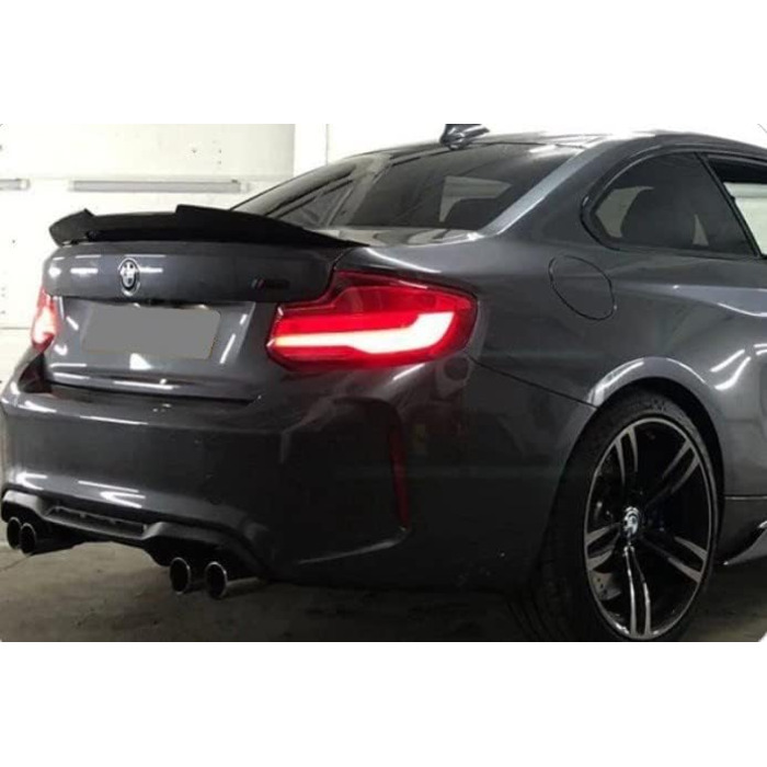 Задній спойлер, Глянцевий, Чорний, для BMW 4 Series 2014-2020, Performance Tuning Седан, 4-дверний, купе, 420i, 428i, 430i, 435i, 440i, Задній спойлер, 36 PSM Style