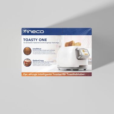 Розумний тостер Tineco TOASTY ONE, сенсорний екран, індивідуальне підсмажування на 2 скибочки, автоматичне підняття та опускання, кінцевий дизайн з нержавіючої сталі. 4 різних режими