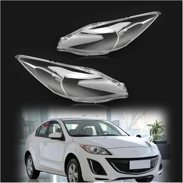 Автомобільна фара Кришка для Mazda 3 Speed 2011 2012 2013 2014 2015 2016 Автомобільна фара Лінза фари Автомобільна оболонка Пара Прозора скляна кришка фар