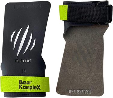 Ручки Bear KompleX Black Diamond No Hold, використання для підтягувань, важкої атлетики, WOD з ременями на зап'ястя, комфорт і підтримка, захист рук від розривів і пухирів для чоловіків і жінок середній