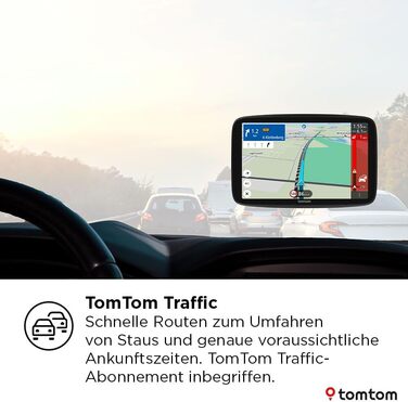 Навігаційний пристрій TomTom GO Navigator (Уникнення пробок завдяки TomTom Traffic, оновлення карт світу, оновлення через Wi-Fi) (7 дюймів)