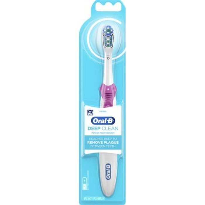 Електрична зубна щітка Oral-B Complete Deep Clean, живлення від батарейок, ука, колір може бути різним