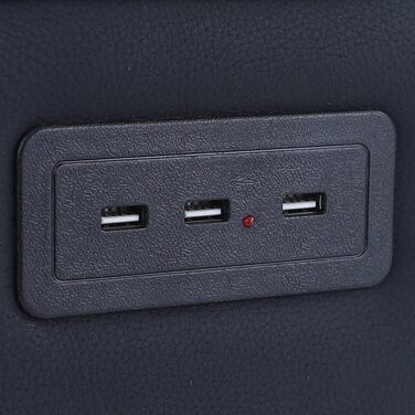 Центральна консоль Comfort з відсіком для зберігання та чорною USB шкірою для VW Bus T5 T6 від 03