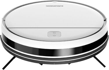 Робот-пилосос GRUNDIG VCR 2330, потужність всмоктування 1000 Па, контейнер для пилу 200 мл, 2 програми прибирання, 2 рівні потужності всмоктування, час роботи до 100 хв, пульт дистанційного керування, білий