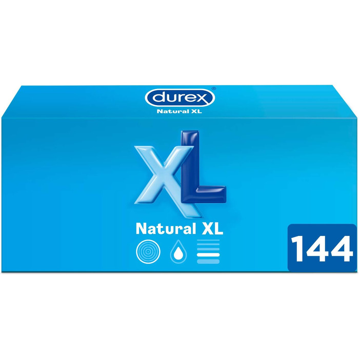 Оригінальні презервативи Durex, Natural Plus, розмір XL