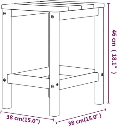 Садове крісло Genrico Wenjingqi-3095708 Adirondack з підставкою для ніг і столом з HDPE