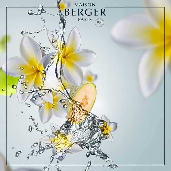 Електричний дифузор Lampe Berger Aroma Happy, скло, сатиновий/білий, 475 мл