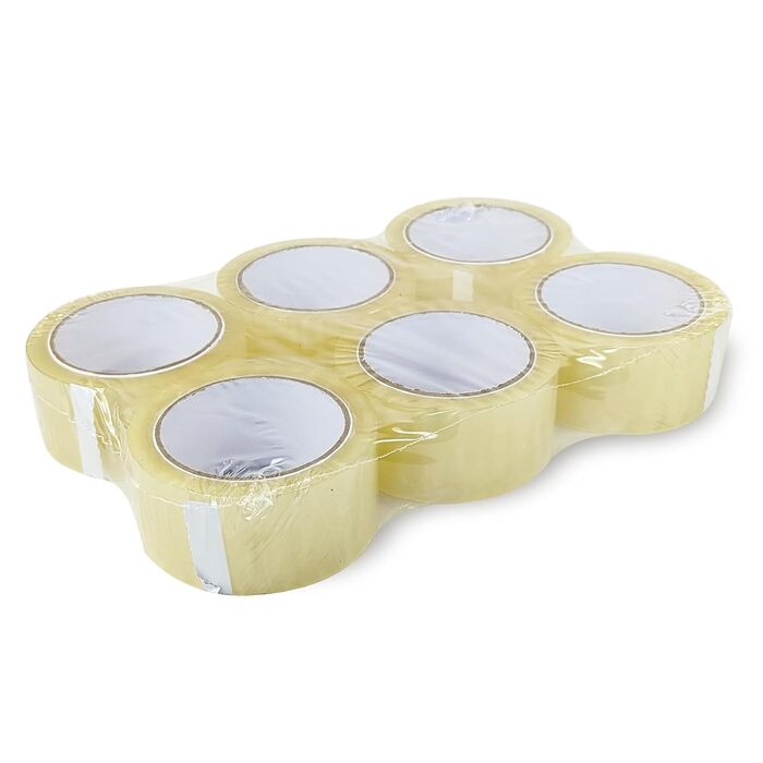 Тихо розгортається прозора 48 мм x 66 м Parcel Tape 24 рулони, 24 шт., Parcel Tape