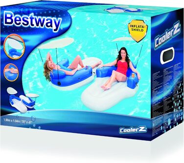 Пара надувних матраців Bestway 'CoolerZ Double Fun 198x104см/матрац