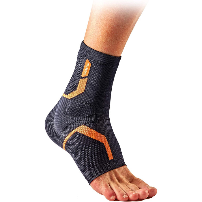 Бандаж для стопи VoltActive Ankle Brace для спорту з сімейства Voltaren, полегшення болю при болях у гомілковостопному суглобі, нестабільності та розтягуванні зв'язок гомілковостопного суглоба Right M (1 упаковка)