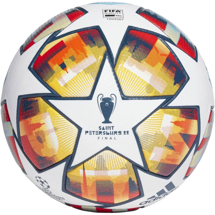 М'яч Adidas UCL Finale Pro St. Petersburg H57815, унісекс-футбольні м'ячі, різнокольорові, 5 EU