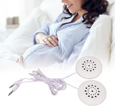 Допологові Belly Headphones Music Splitter Жінки під час вагітності Belly Speaker for Fetus Formation White