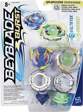 Геймпад Beyblade B9492EL2 Burst Dual Pack Valtryek and Unicrest, різнокольоровий, S