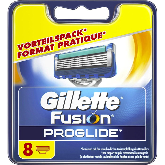 Знята з виробництва модель Леза для бритви Gillette ProGlide для чоловіків, 8 шт. 8 шт. (1 упаковка)