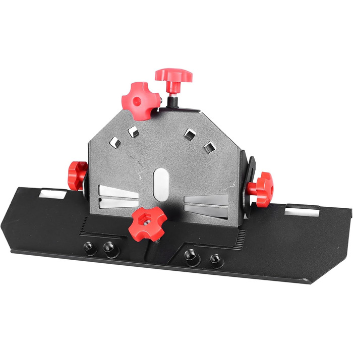 Фаска для плитки, Проста у використанні, Металева, Портативна, Стабільна, Фаска для плитки, Висока ефективність, 45 градусів, для кутової шліфувальної машини 115 125 (червоний гвинт і гайка)