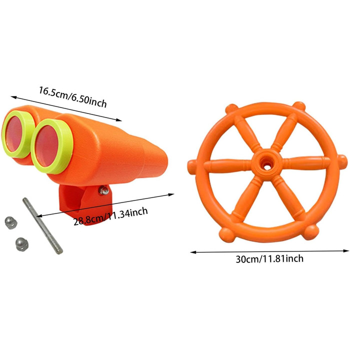 Дитяче ігрове обладнання Amagogo, деталі для піратських кораблів, кріплення для гойдалок, вуличний ігровий набір, подарунки для саду, 2 шт. и, помаранчевий