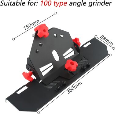 Косинець для плитки 45 градусів, тримач для кутової шліфувальної машини з протиковзкою накладкою, сумісний з кутовими шліфувальними машинами 100/115/125 (для 100-градусних кутових шліфувальних машин) Для 100 кутових шліфувальних машин