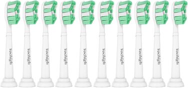 Змінні насадки для зубних щіток Vochigh, сумісні з Philips Sonicare DiamondClean підходять для електричної зубної щітки Plaque Control & HealthyWhite, 10 шт.