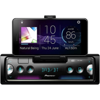 Автомагнітола 1DIN з RDS і DAB, Bluetooth, USB для MP3, WMA, WAV, FLAC, підтримка Android, управління iPhone, додаток Smart Sync (включаючи антену), 20DAB