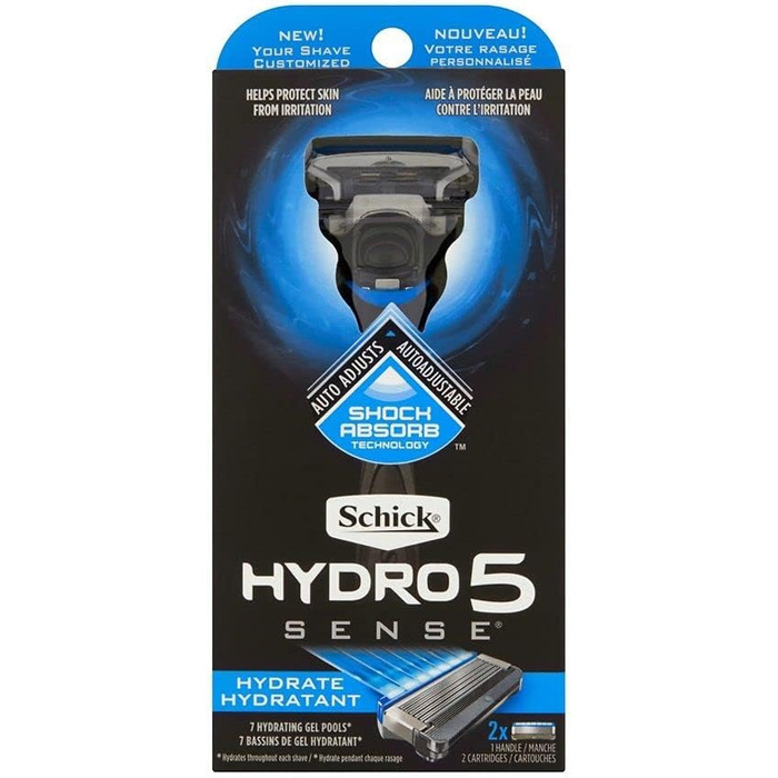 Бритва Wilkinson Sword 5 лез з 2 запасними частинами та мастилами, синій, ука Hydro 5Hydratant