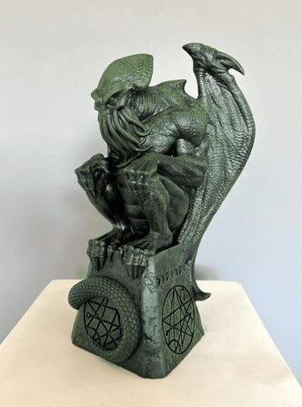 Статуетка Ктулху 27 см Cthulhu Rising Marble Sculpture Hp Lovecraft Bust Statue Cthulhu Idol